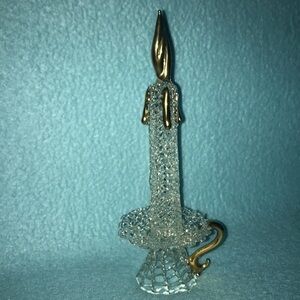 𝅺VINTAGE Spun Glass Candle decoration New in box